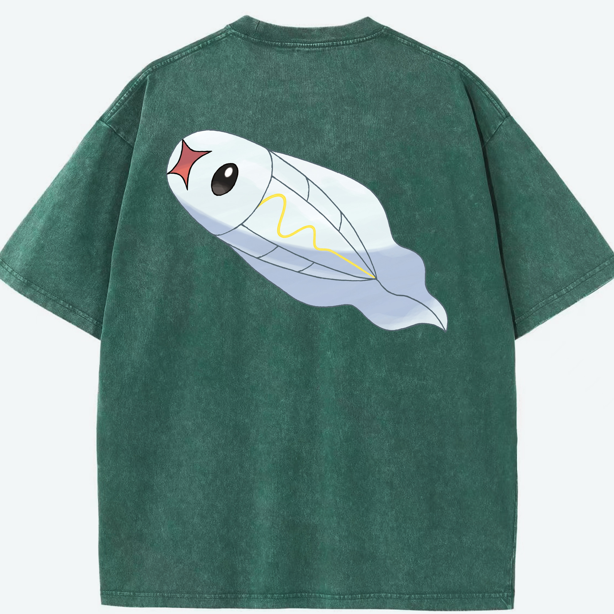 （画像用） ポケットモンスター Pokémon 綿100% ヴィンテージ風 半袖Tシャツ（背面プリント）